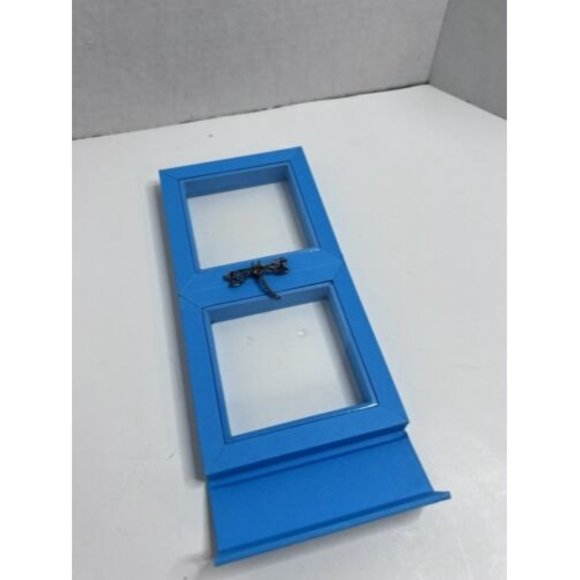 Peter James Vintage Silver .925 Dragonfly Pendant Brooch Aqua Gemstone Signed - Picture 7 of 9